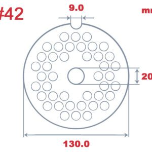 # 42 Mincer Plate Specs